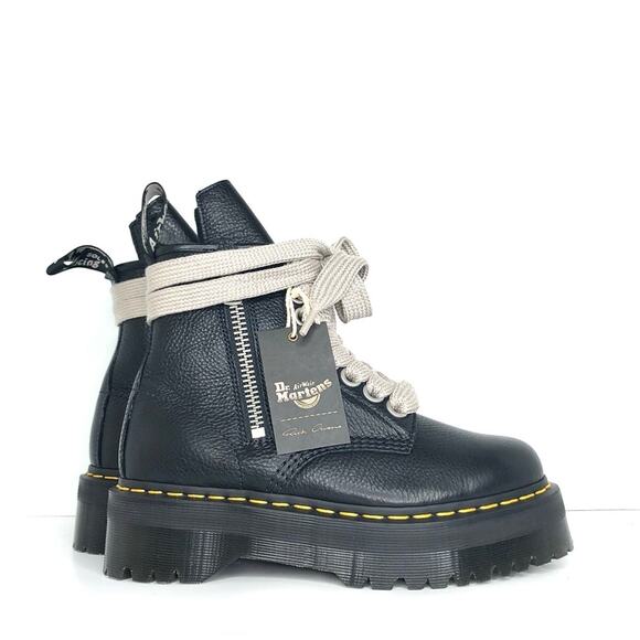 NIB Dr Martens x 1460 Quad Rick Owens Jumbo Lace Boots Women’s 9 Shoes - Picture 4 of 15